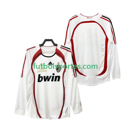 Camiseta AC Milan 2006 2007 Retro Segunda Equipación Manga Larga